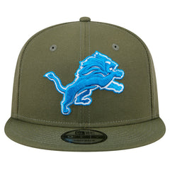 Detroit Lions New Era Main 9FIFTY Snapback Hat Olive - NFL