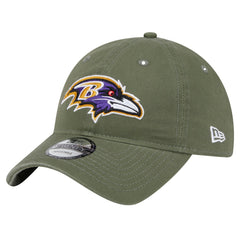 Baltimore Ravens New Era Main 9TWENTY Adjustable Hat Olive - NFL
