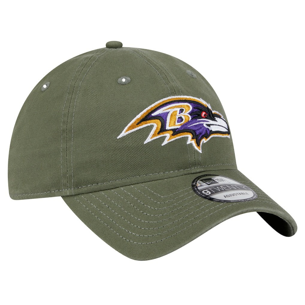 Baltimore Ravens New Era Main 9TWENTY Adjustable Hat Olive - NFL