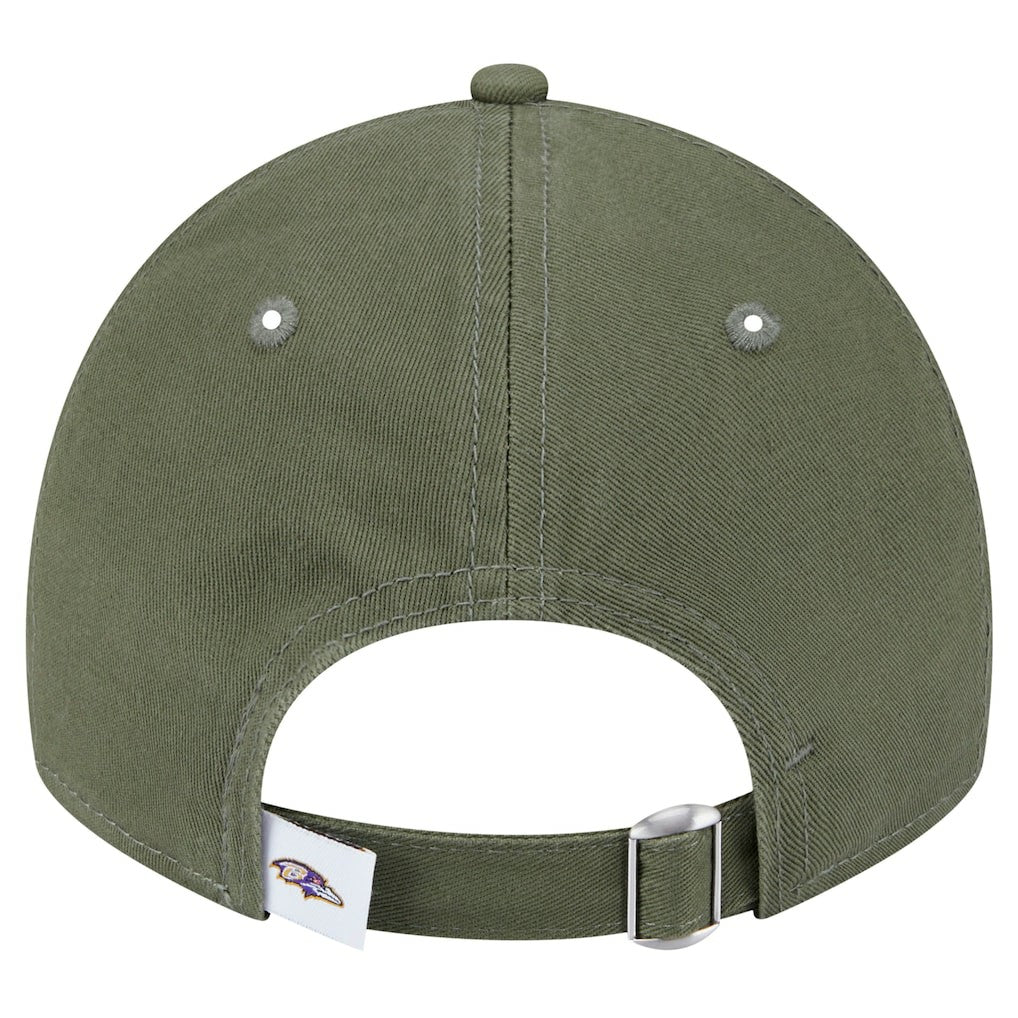 Baltimore Ravens New Era Main 9TWENTY Adjustable Hat Olive - NFL