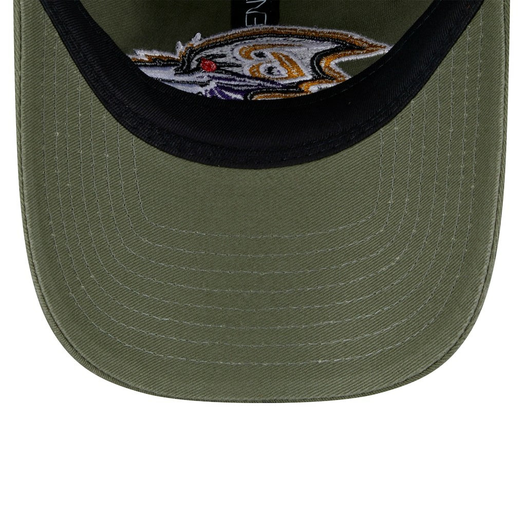 Baltimore Ravens New Era Main 9TWENTY Adjustable Hat Olive - NFL