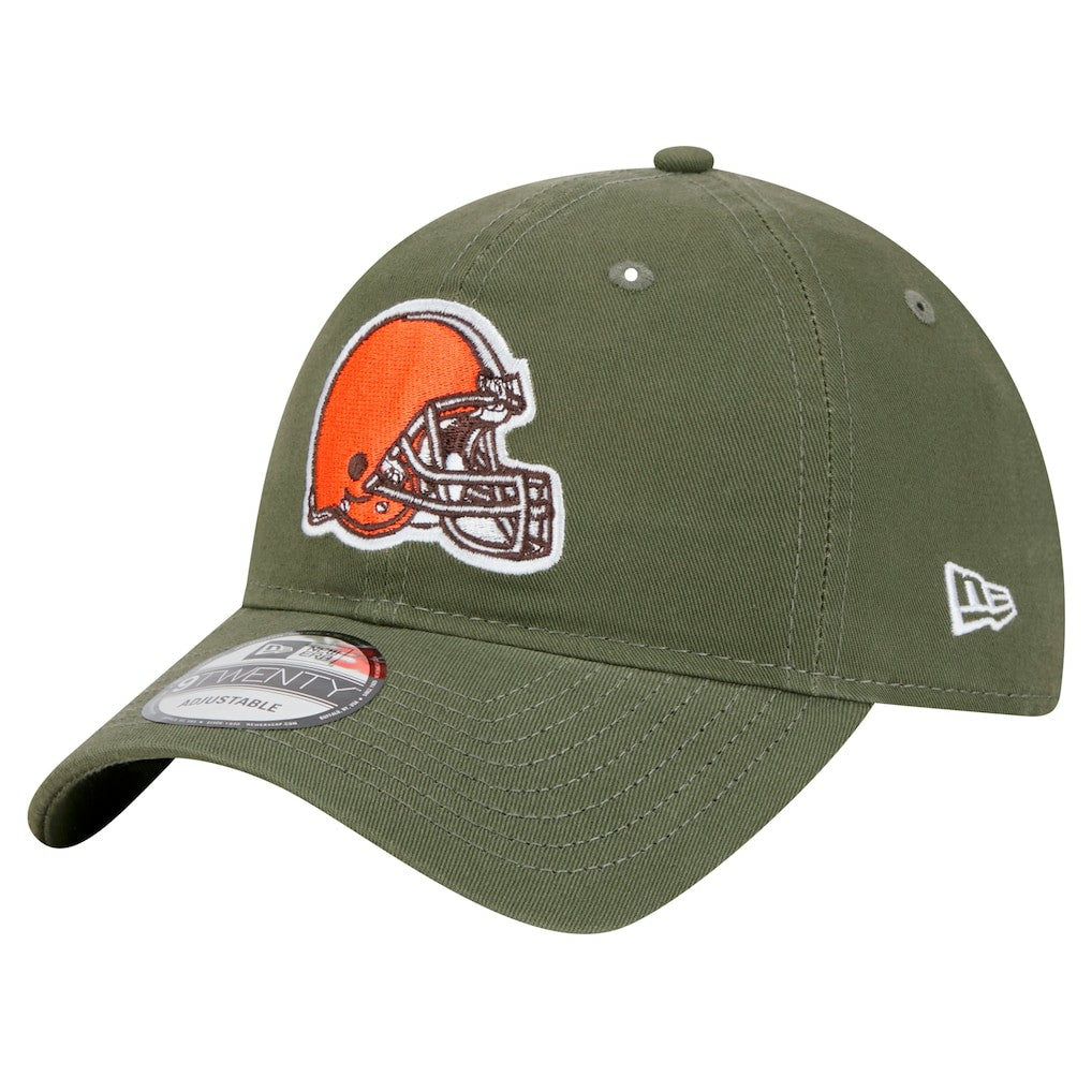 Cleveland Browns New Era Main 9TWENTY Adjustable Hat Olive - NFL