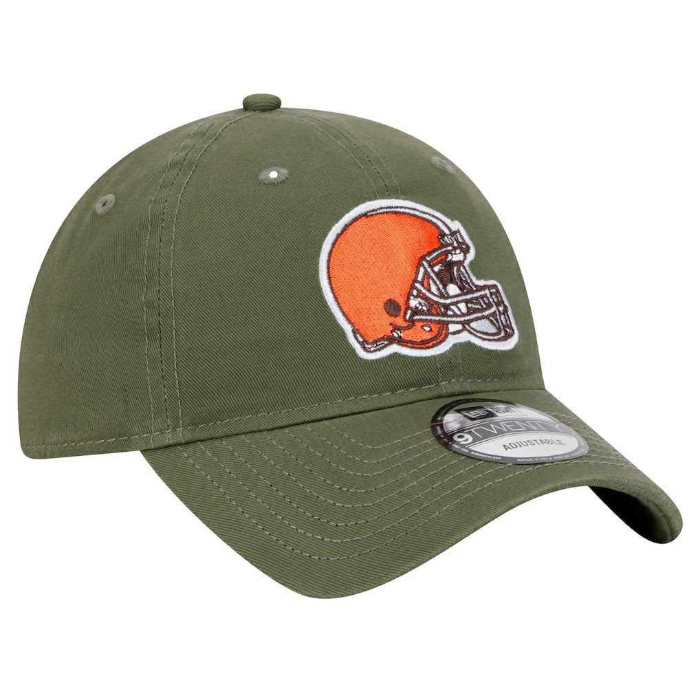 Cleveland Browns New Era Main 9TWENTY Adjustable Hat Olive - NFL