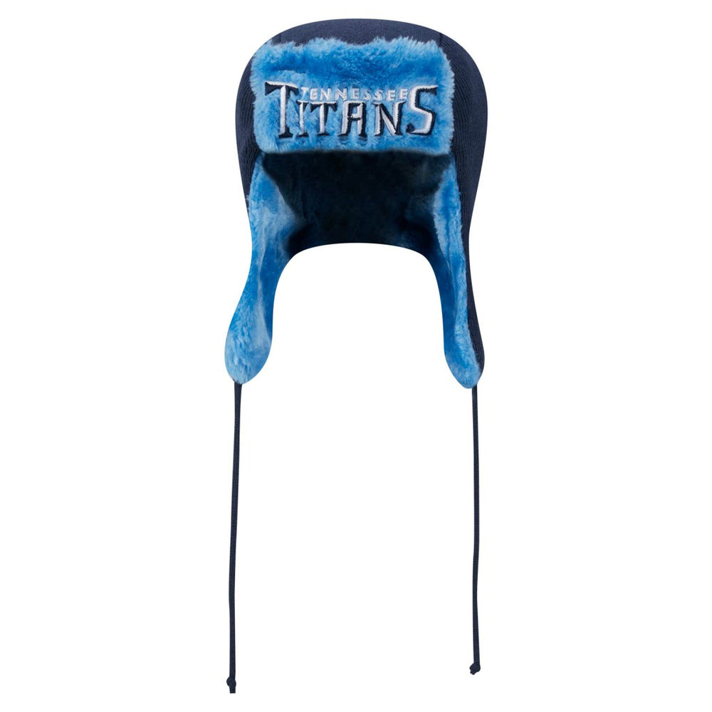 Tennessee Titans New Era Helmet Head Trapper Knit Hat Navy - NFL