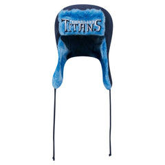 Tennessee Titans New Era Helmet Head Trapper Knit Hat Navy - NFL