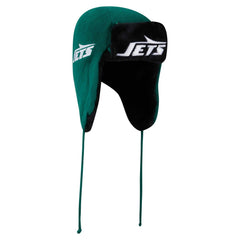New York Jets New Era Helmet Head Trapper Knit Hat Green - NFL