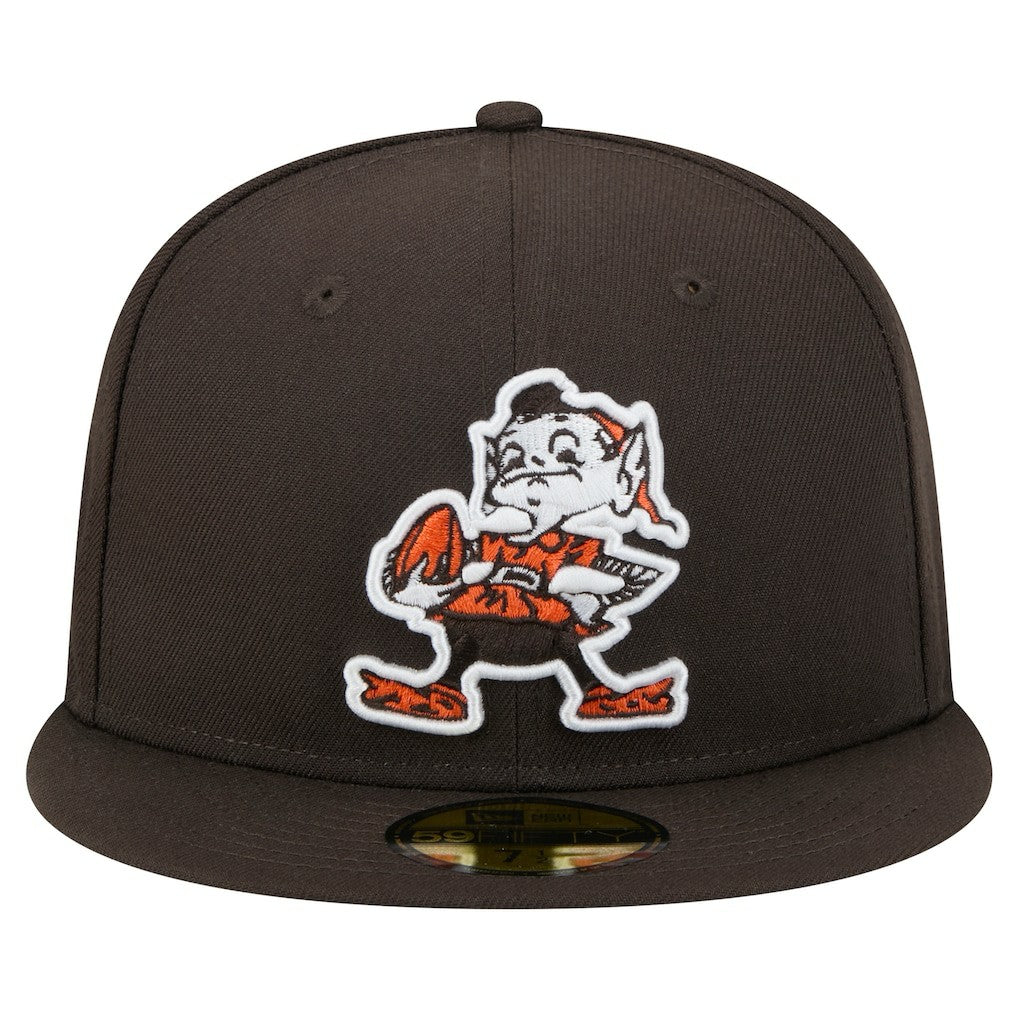 New Era Cleveland Browns Brown Throwback Main 59FIFTY Fitted Hat - NFL