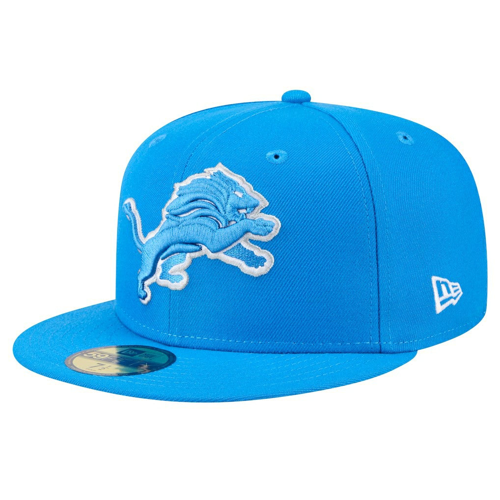 New Era Detroit Lions Blue Main 59FIFTY Fitted Hat - NFL