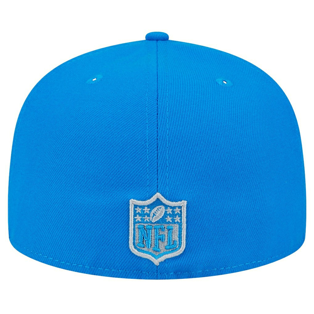 Detroit Lions New Era Main Side Patch 59FIFTY Fitted Hat Blue - NFL