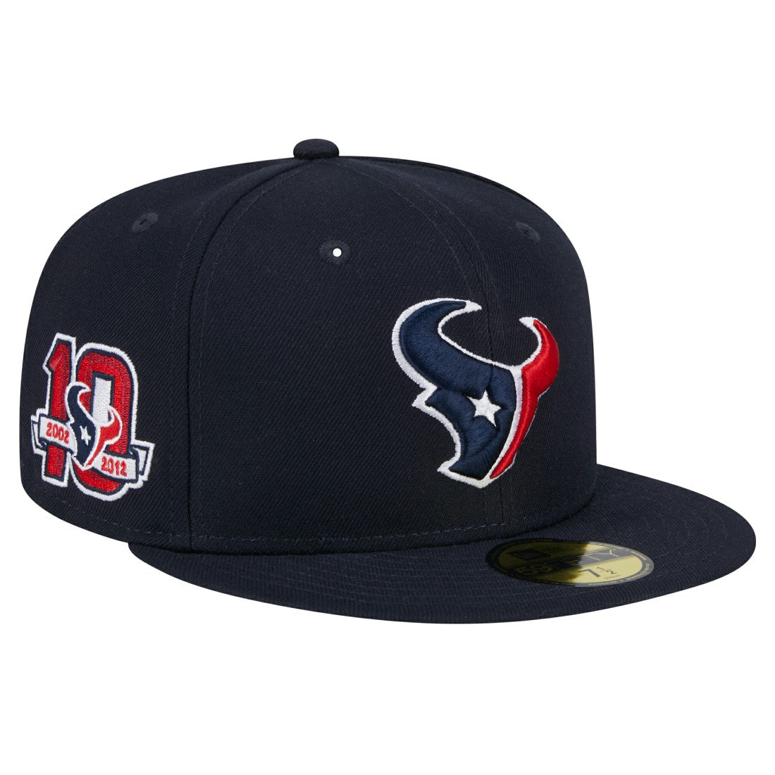 Houston Texans New Era Main Side Patch 59FIFTY Fitted Hat Navy - NFL