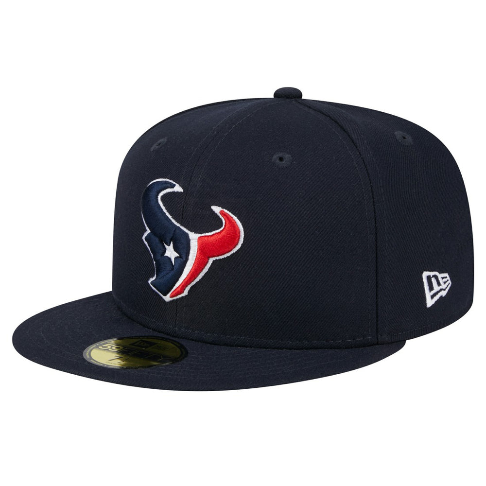Houston Texans New Era Main Side Patch 59FIFTY Fitted Hat Navy - NFL