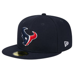 Houston Texans New Era Main Side Patch 59FIFTY Fitted Hat Navy - NFL