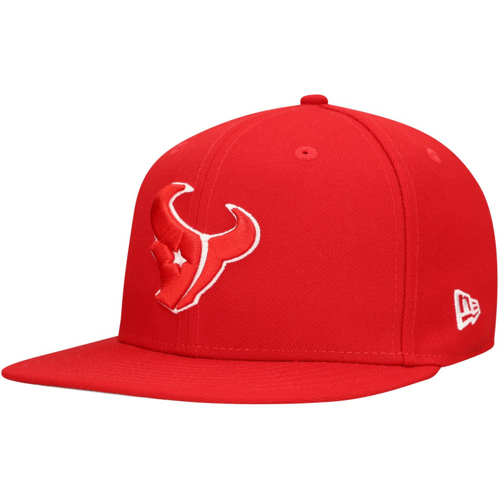 New Era Houston Texans Red Main Patch 59FIFTY Fitted Hat - NFL