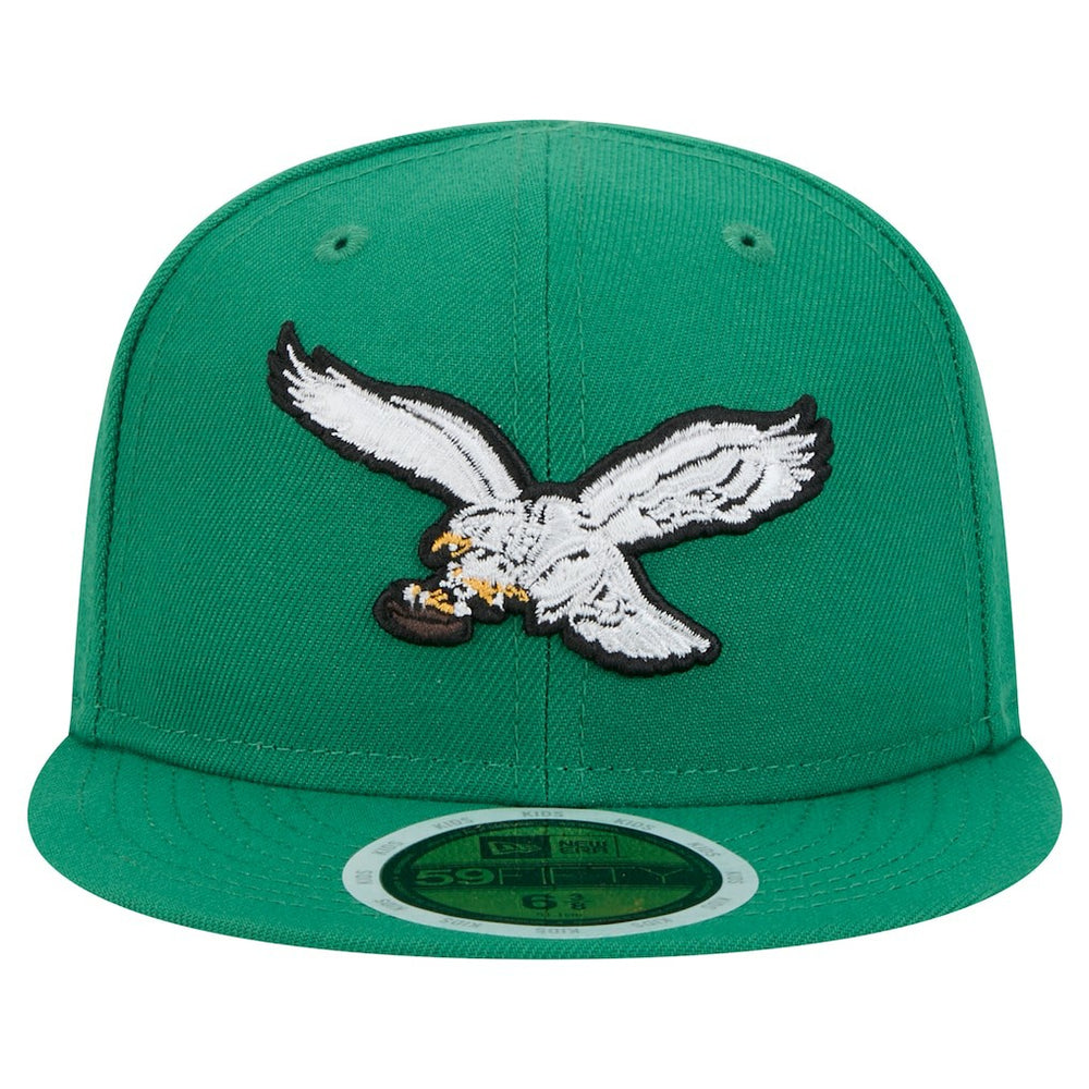Philadelphia Eagles New Era Youth Main 59FIFTY Fitted Hat Kelly Green - NFL