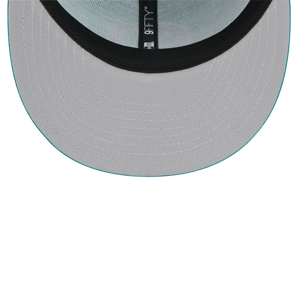 Miami Dolphins New Era Throwback Main Trucker 9FIFTY Snapback Hat Aqua - NFL
