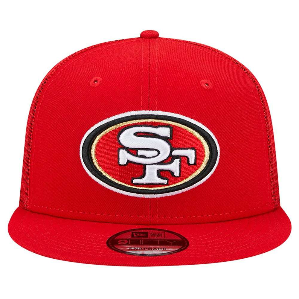 San Francisco 49ers New Era Main Trucker 9FIFTY Snapback Hat Scarlet - NFL