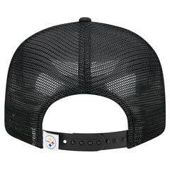Pittsburgh Steelers New Era Main Trucker 9FIFTY Snapback Hat Black - NFL