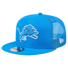 Detroit Lions New Era Main Trucker 9FIFTY Snapback Hat Blue - NFL