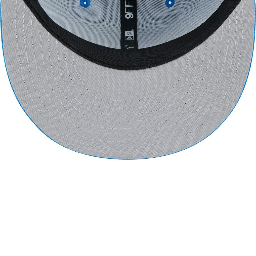 Detroit Lions New Era Main Trucker 9FIFTY Snapback Hat Blue - NFL