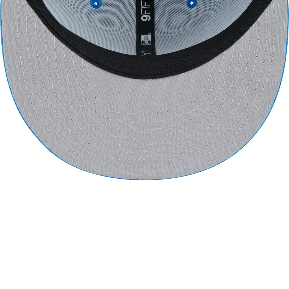 Detroit Lions New Era Main Trucker 9FIFTY Snapback Hat Blue - NFL