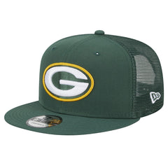 Green Bay Packers New Era Main Trucker 9FIFTY Snapback Hat Green - NFL