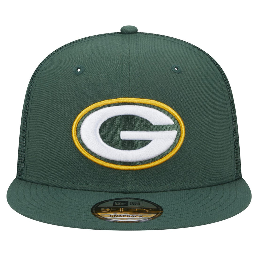 Green Bay Packers New Era Main Trucker 9FIFTY Snapback Hat Green - NFL