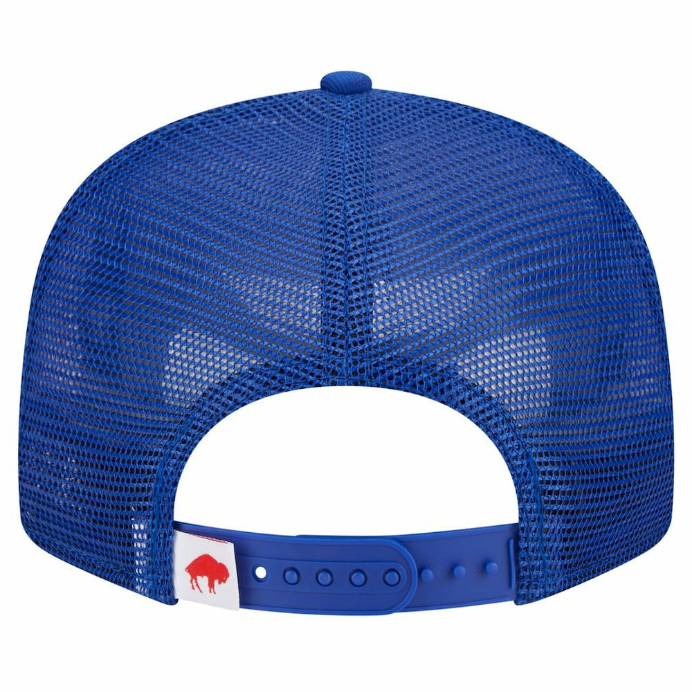 Buffalo Bills New Era Throwback Main Trucker 9FIFTY Snapback Hat Royal - NFL