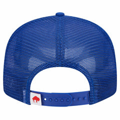 Buffalo Bills New Era Throwback Main Trucker 9FIFTY Snapback Hat Royal - NFL
