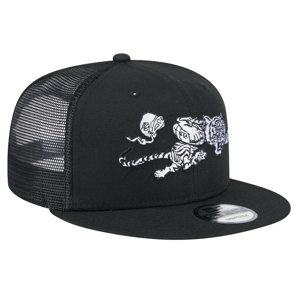 New Era Cincinnati Bengals Black Main Trucker 9FIFTY Snapback Hat - NFL