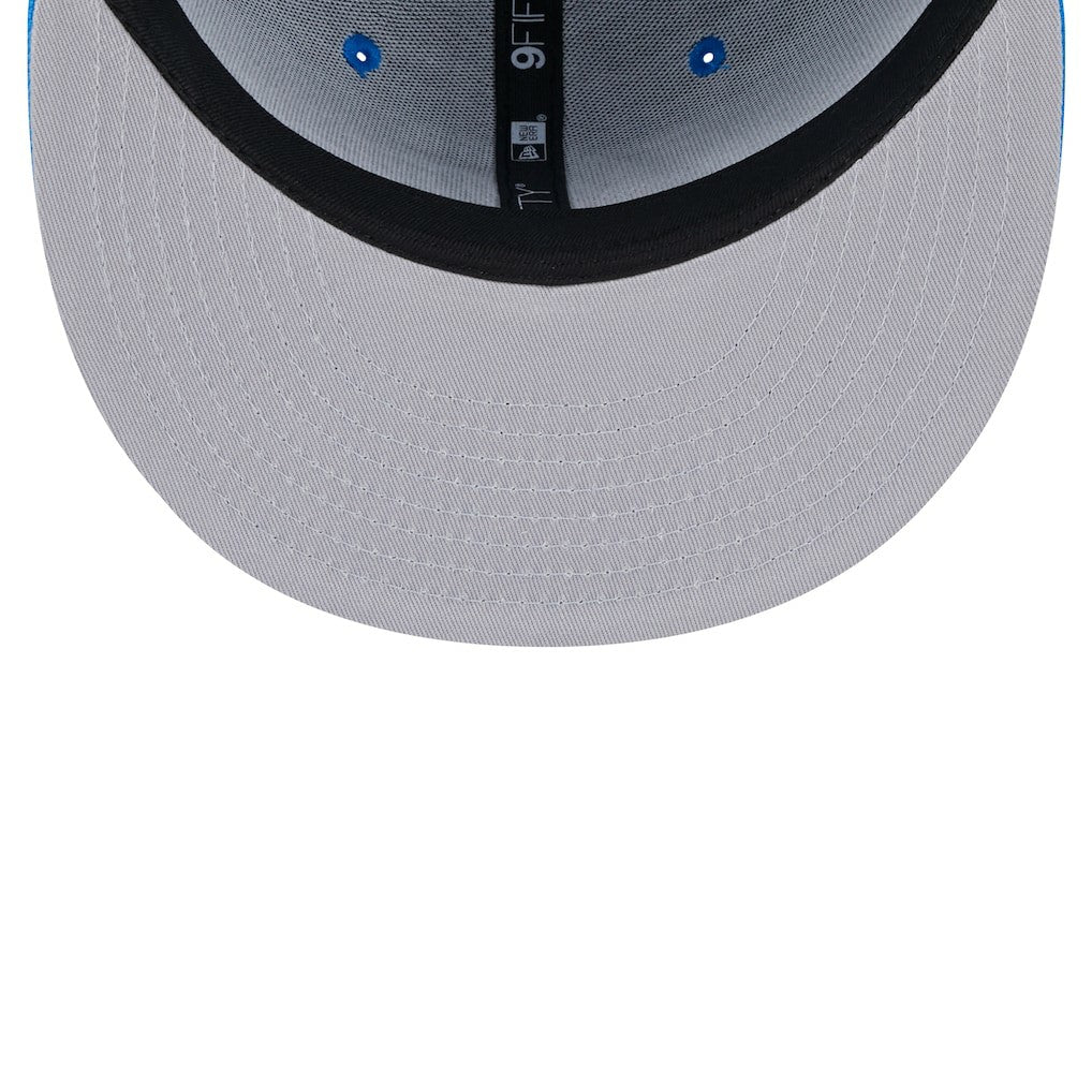 Detroit Lions New Era Main Script 9FIFTY Snapback Hat Blue - NFL