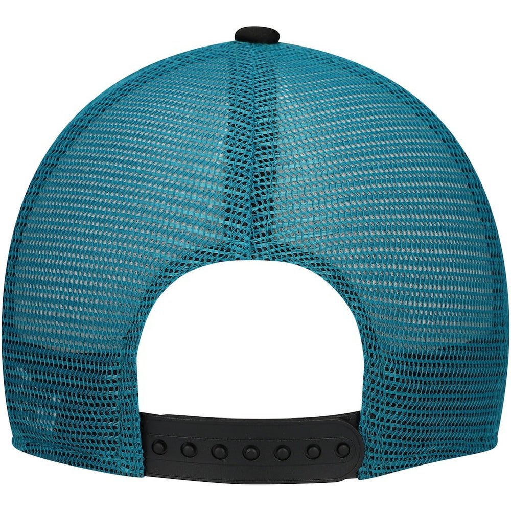 Jacksonville Jaguars New Era Youth A-Frame 9FORTY Trucker Adjustable Hat Black - NFL
