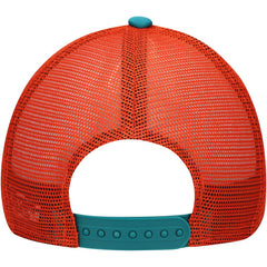 Miami Dolphins New Era Youth A-Frame 9FORTY Trucker Adjustable Hat Aqua - NFL
