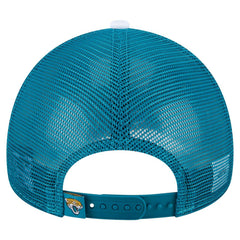 Jacksonville Jaguars New Era Youth Sport Night Color Block 9FORTY A-Frame Trucker Adjustable Hat Teal - NFL