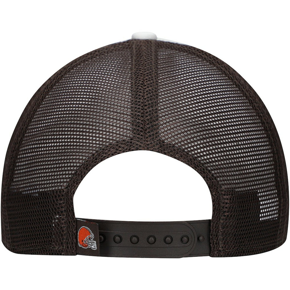 Cleveland Browns New Era Youth Sport Night Color Block 9FORTY A-Frame Trucker Adjustable Hat Brown - NFL