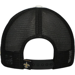 New Orleans Saints New Era Youth Sport Night Color Block 9FORTY A-Frame Trucker Adjustable Hat Black - NFL