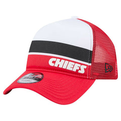 Kansas City Chiefs New Era Youth Sport Night Color Block 9FORTY A-Frame Trucker Adjustable Hat Red - NFL