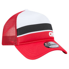 Kansas City Chiefs New Era Youth Sport Night Color Block 9FORTY A-Frame Trucker Adjustable Hat Red - NFL