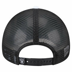 Las Vegas Raiders New Era Youth Sport Night Color Block 9FORTY A-Frame Trucker Adjustable Hat Black - NFL
