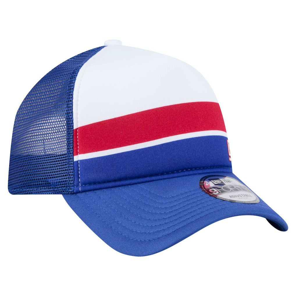 New York Giants New Era Youth Sport Night Color Block 9FORTY A-Frame Trucker Adjustable Hat Royal - NFL