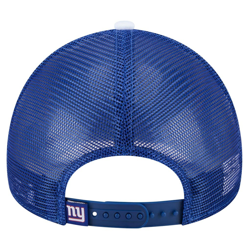 New York Giants New Era Youth Sport Night Color Block 9FORTY A-Frame Trucker Adjustable Hat Royal - NFL