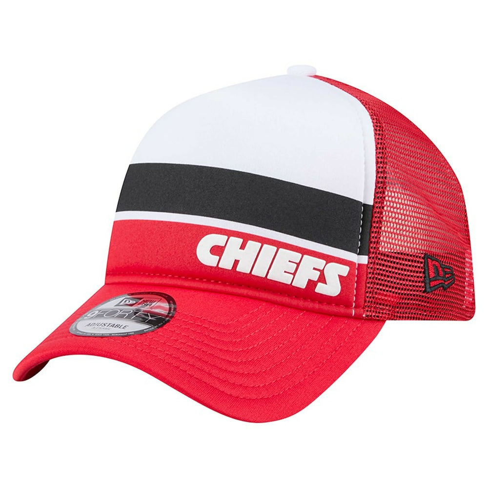 Kansas City Chiefs New Era Preschool Sport Night Color Block 9FORTY A-Frame Trucker Adjustable Hat Red - NFL