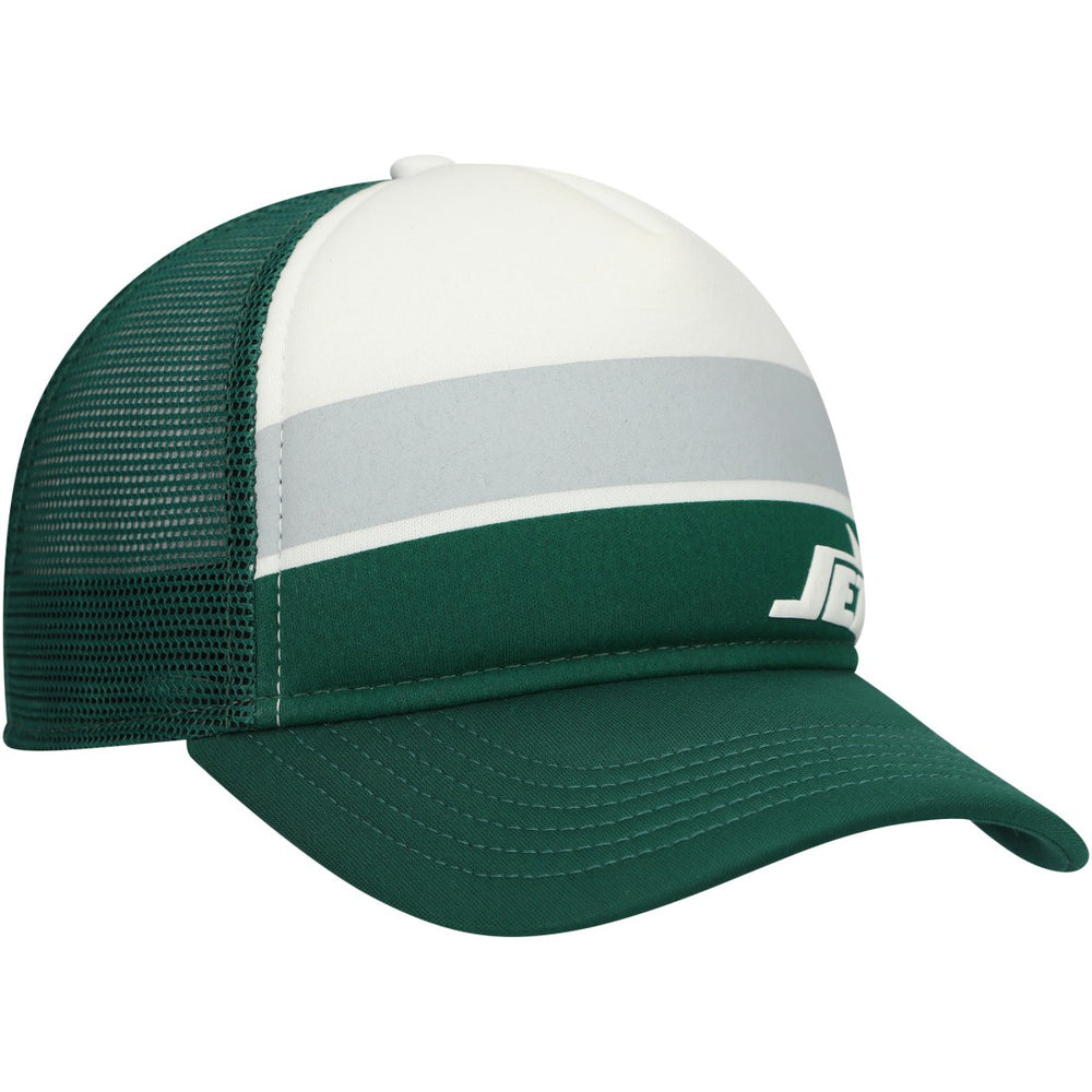 New York Jets New Era Preschool Sport Night Color Block 9FORTY A-Frame Trucker Adjustable Hat Green - NFL