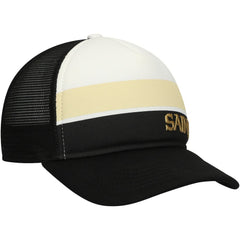 New Orleans Saints New Era Preschool Sport Night Color Block 9FORTY A-Frame Trucker Adjustable Hat Black - NFL