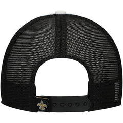 New Orleans Saints New Era Preschool Sport Night Color Block 9FORTY A-Frame Trucker Adjustable Hat Black - NFL