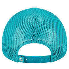Miami Dolphins New Era Preschool Sport Night Color Block 9FORTY A-Frame Trucker Adjustable Hat Aqua - NFL