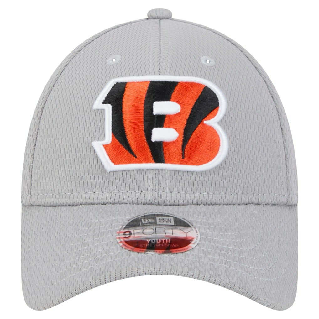 Cincinnati Bengals New Era Youth Main 9FORTY Adjustable Hat Gray - NFL