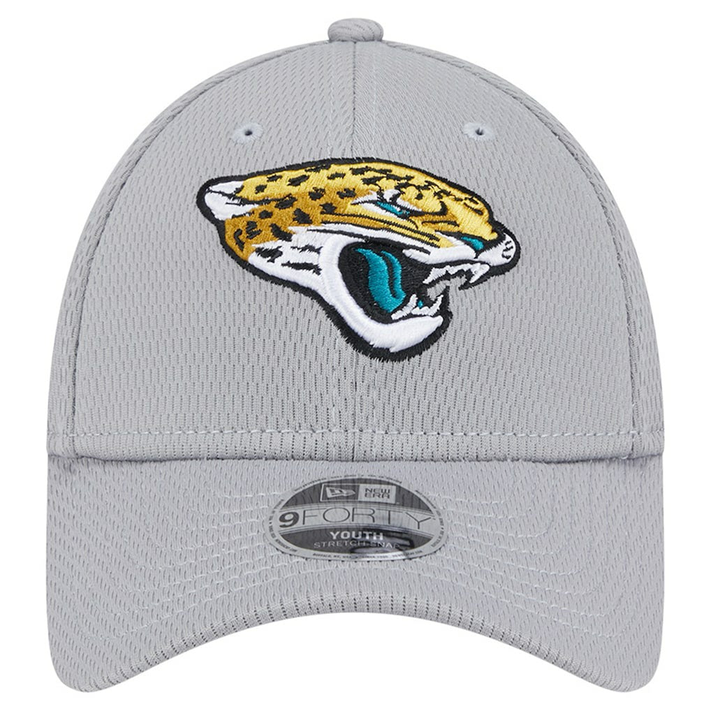 Jacksonville Jaguars New Era Youth Main 9FORTY Adjustable Hat Gray - NFL