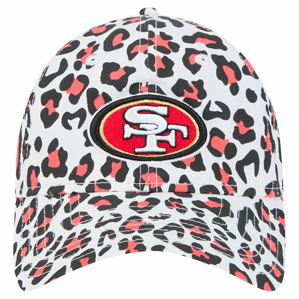 San Francisco 49ers New Era Preschool Active Leopard 9TWENTY Adjustable Hat White - NFL