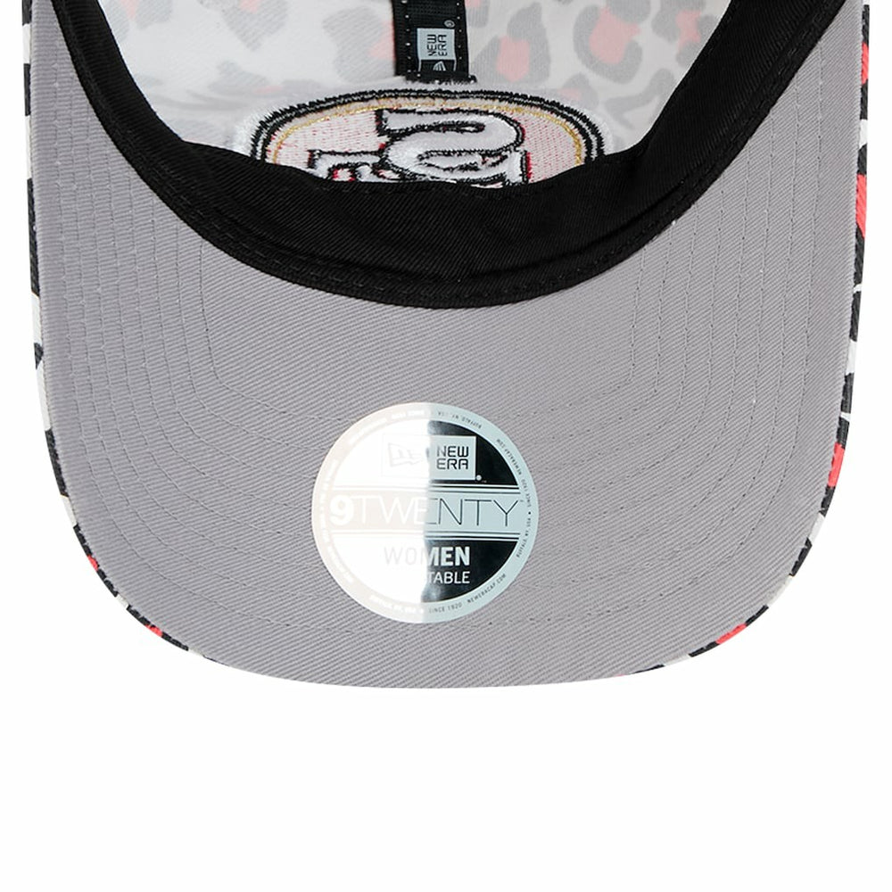 San Francisco 49ers New Era Preschool Active Leopard 9TWENTY Adjustable Hat White - NFL