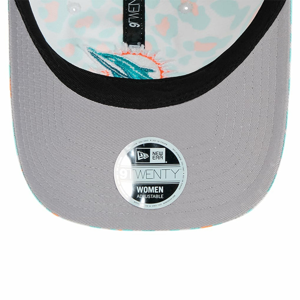 Miami Dolphins New Era Preschool Active Leopard 9TWENTY Adjustable Hat White - NFL